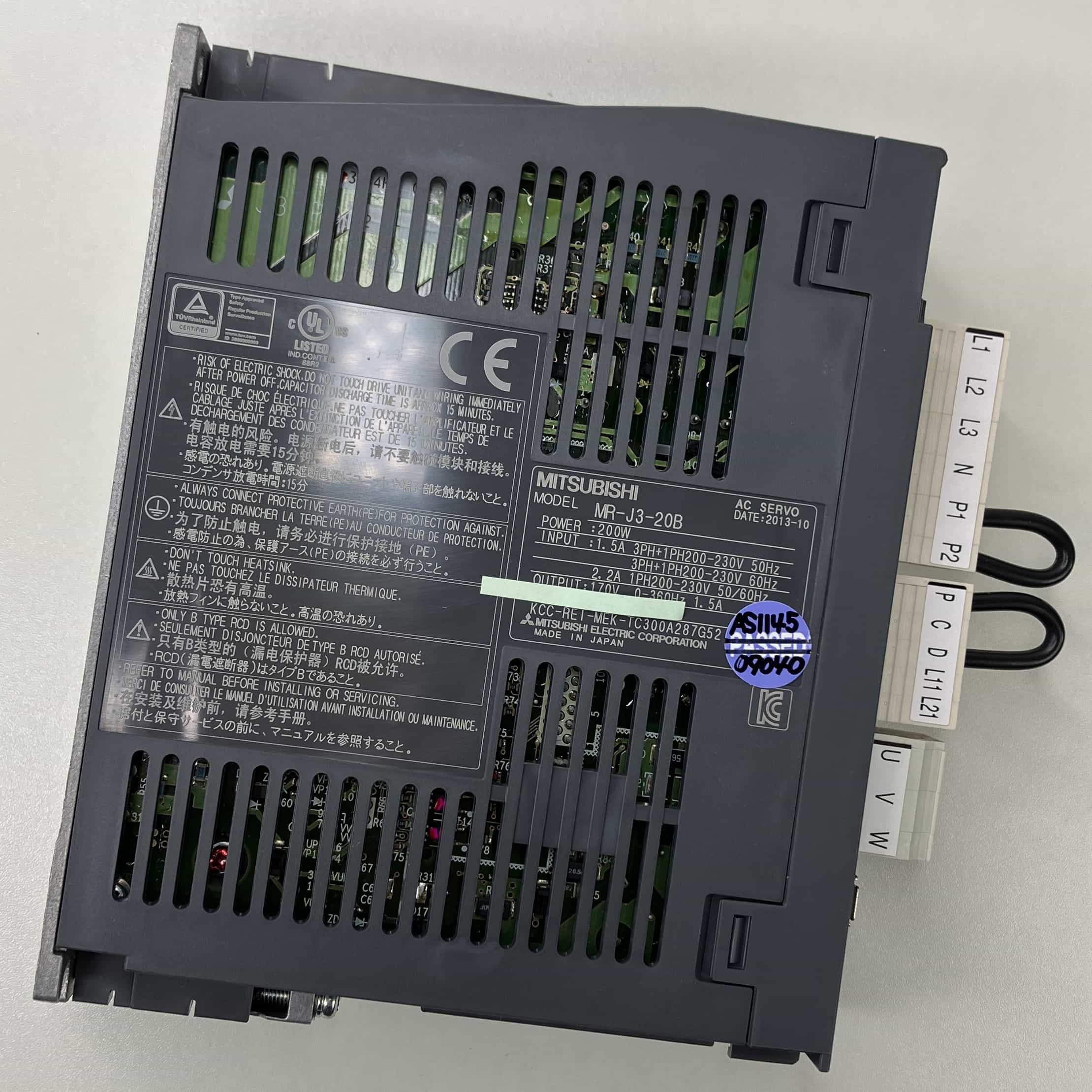 MR-J3-20B 2013年製 サーボアンプ 三菱電機 | 中古FA機器・制御機器の